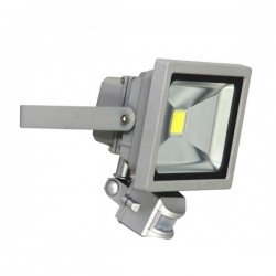 LED straler met bewegingssensor grijs aluminium glas kunststof (XQ1221)
